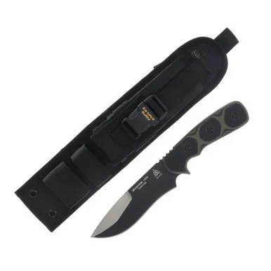 TOPS Mountain Lion Fixed Blade Green G10 5.50in Plain Edge TPMTLN01