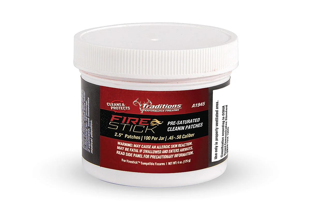 Traditions™ Firestick Pre-Saturated Cleaning Patches - 100 Pack 2.5" Patches - A1945