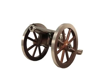 Traditions Mini Napoleon III Black Powder Cannon 50 Caliber 7.25″ Nickel Plated Barrel Hardwood Carriage