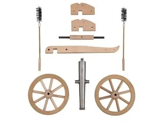 Traditions Mini Napoleon III Black Powder Cannon Kit 50 Caliber 7.25″ Steel Barrel Hardwood Carriage