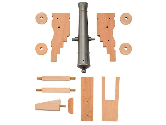 Traditions Mini Old Ironsides Black Powder Cannon Kit 50 Caliber 9″ Steel Barrel Hardwood Carriage