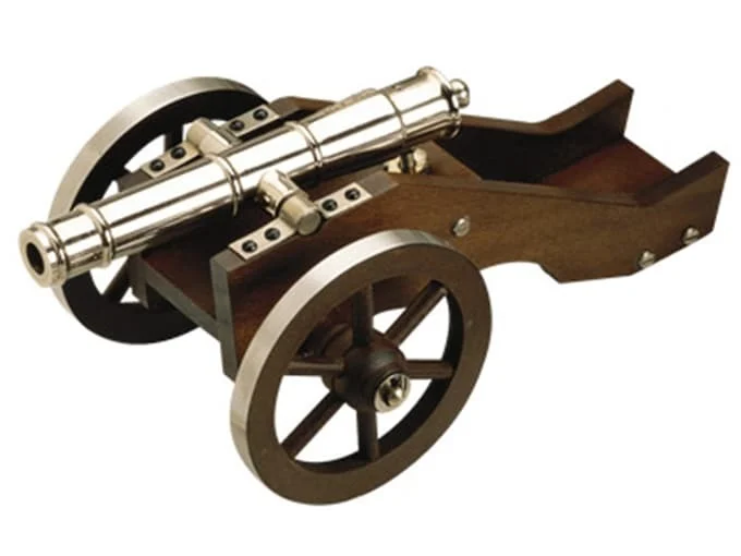 Traditions Mini Yorktown Black Powder Cannon 50 Caliber 7.375″ Nickel Barrel Hardoods Carriage