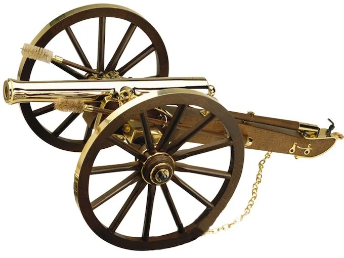 Traditions Napoleon III Black Powder Cannon 69 Caliber 14.5″ Gold Barrel Hardwoods Carriage