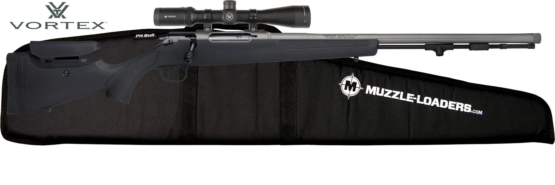 Traditions™ NitroBolt - Vortex Viper Scope Combo - .50 Cal - Black & Tungsten CeraKote™ - CR94660440VSC