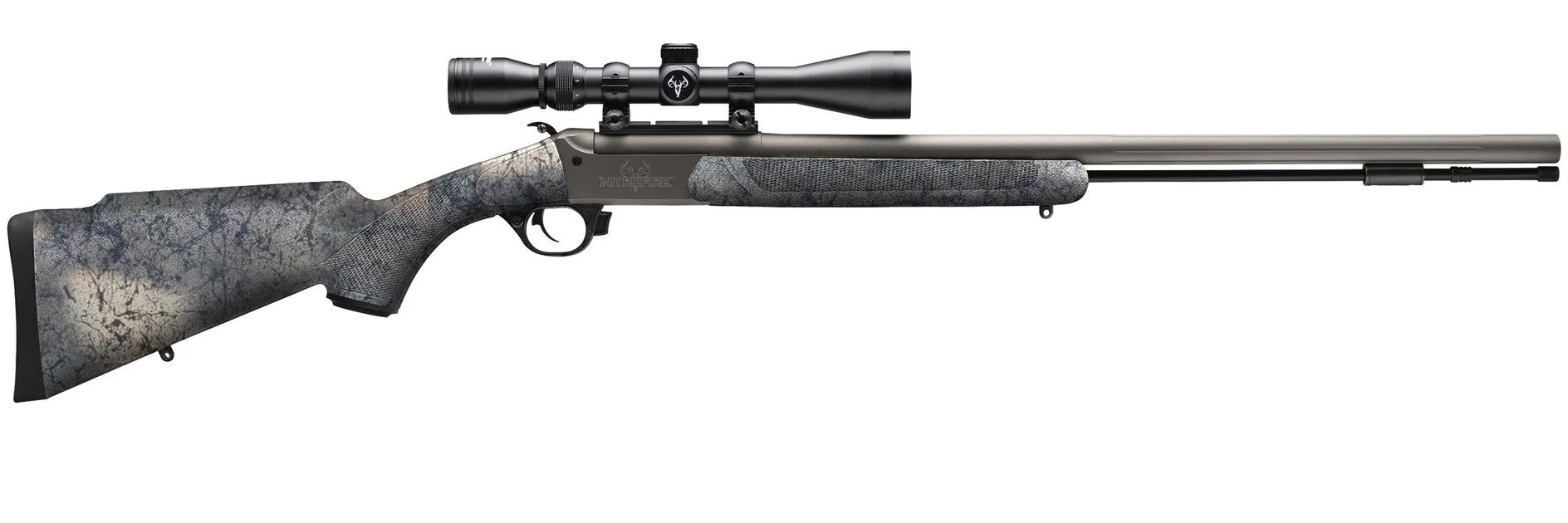 Traditions™ NitroFire Muzzleloader Rifle - .50 Cal 24" Tungsten Cerakote - 3-9x40mm Traditions Scope - CR5-846604437