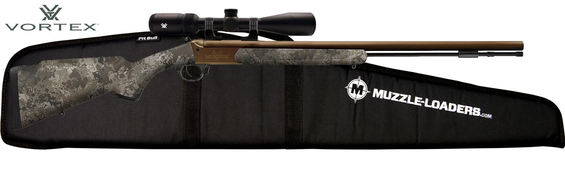 Traditions NitroFire VAPR Crossfire HD™ Scope Package - .50 Cal Veil™ Wideland Camo & Burnt Bronze CeraKote™ - CR5-848804425VHD