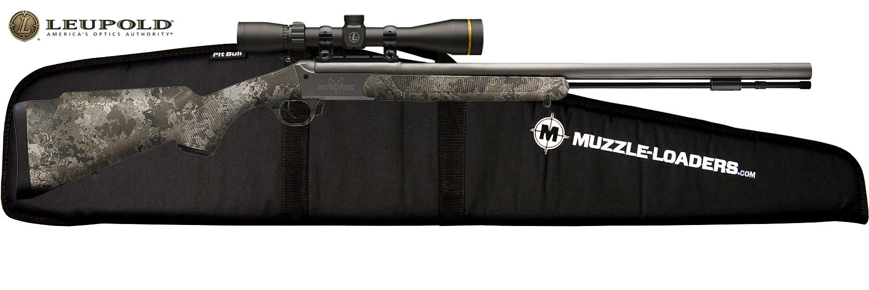 Traditions NitroFire VAPR Leupold Scope Combo - .50 Cal Veil™ Alpine Camo & Sniper Grey CeraKote™ - CR5-843304434LC