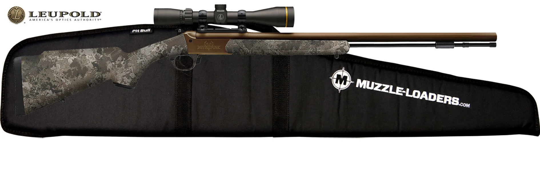 Traditions NitroFire VAPR Leupold™ Scope Package - .50 Cal Veil™ Wideland Camo & Burnt Bronze CeraKote™ - CR5-848804425LC