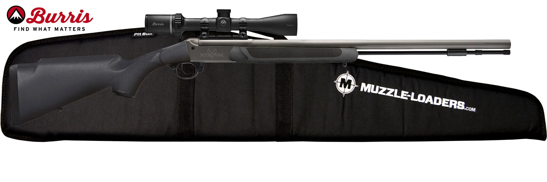 Traditions NitroFire VAPR Muzzleloader Burris™ Scope Combo - .50 Cal Black & Cerakote™ - CR5-84110440BFC