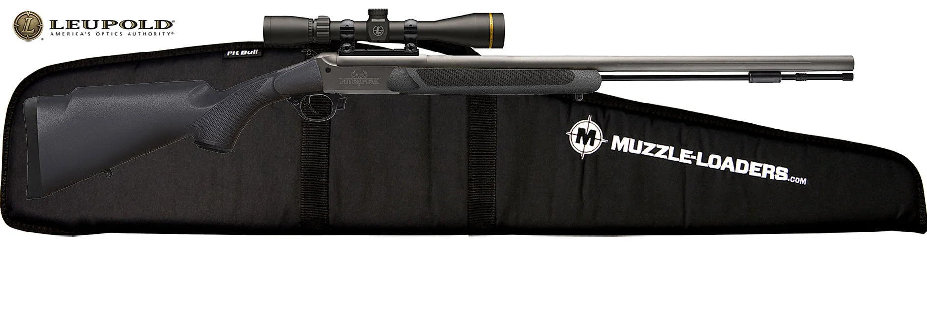 Traditions NitroFire VAPR Muzzleloader Leupold™ Scope Combo - .50 Cal Black & Cerakote™ - CR5-84110440LC