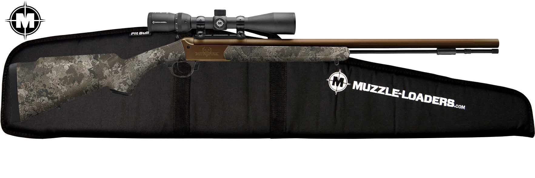 Traditions™ NitroFire VAPR Muzzleloader Scope Package - .50 Cal Veil™ Wideland Camo & Burnt Bronze CeraKote™ - CR5-848804425MZ