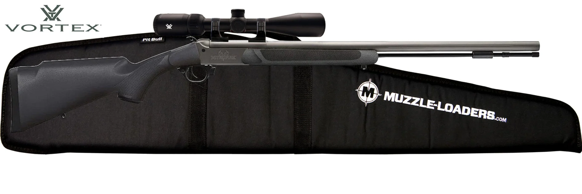 Traditions NitroFire VAPR Muzzleloader Vortex™ Crossfire HD Scope Combo - .50 Cal Black & Cerakote™ - CR5-84110440VHD