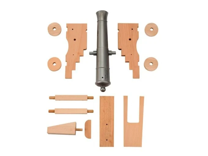 Traditions Old Ironsides Black Powder Cannon Kit 69 Caliber 12.5″ Steel Barrel Hardwood Carriage