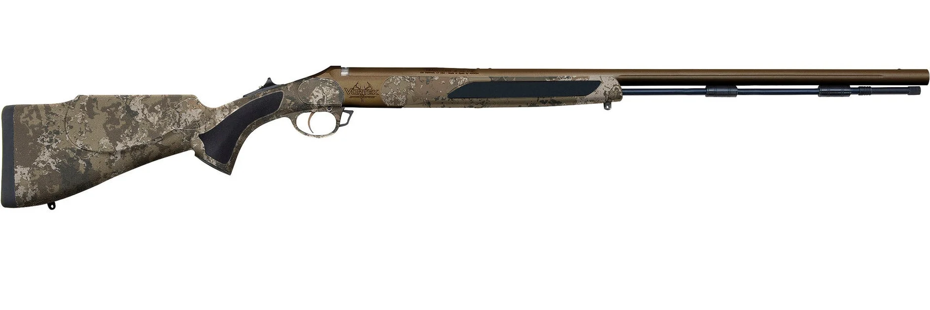 Traditions™ Vortek StrikerFire VAPR™ - .50 Cal Burnt Bronze Cerakote™ w/ Veil Wideland Camo - 1:24" Twist - R568804625