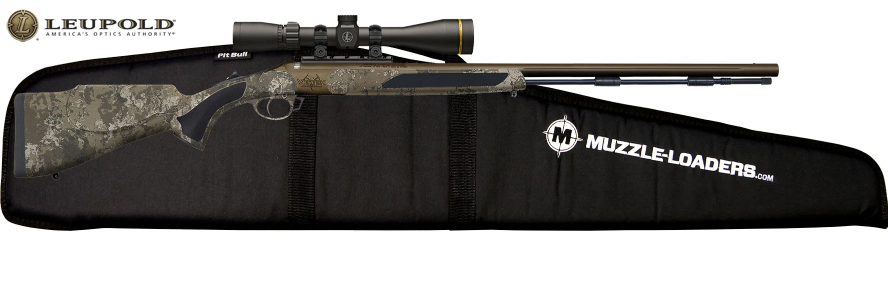 Traditions™ Vortek StrikerFire VAPR™ Leupold Scope - .50 Cal Burnt Bronze Cerakote™ w/ Veil Wideland Camo - 1:24" Twist - R5-568804625LC