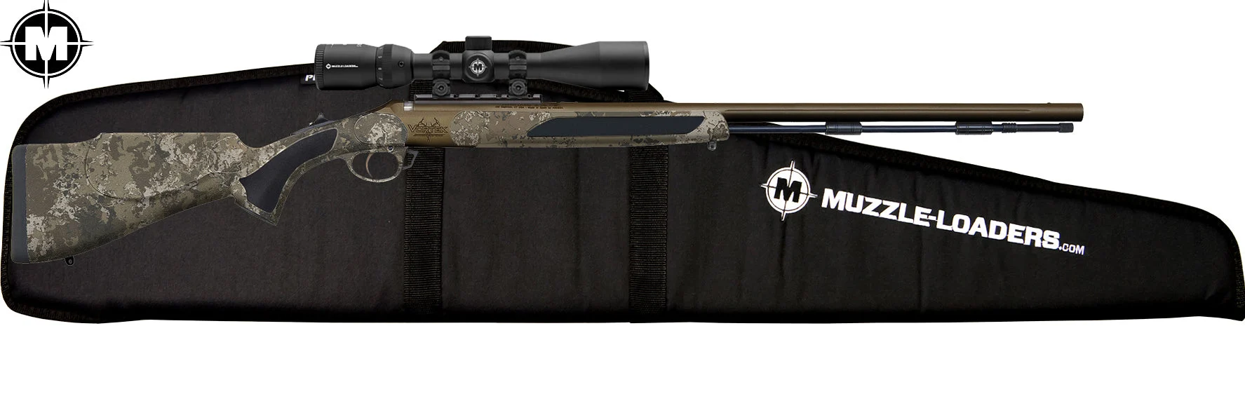 Traditions™ Vortek StrikerFire VAPR™ Scope Combo - .50 Cal Burnt Bronze Cerakote™ w/ Veil Wideland Camo - R5-568804625