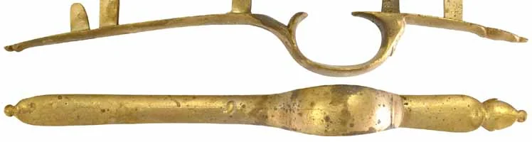 Triggerguard,1746 era Brown Bess,wax cast brass