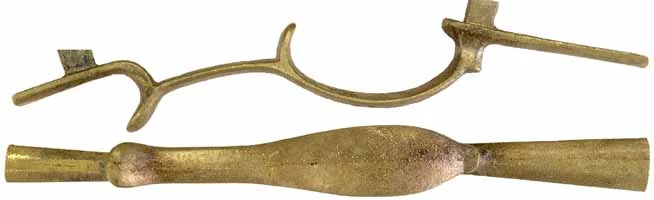 Triggerguard, Allentown-Bethlehem, Lehigh County, sand cast brass