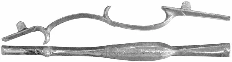 Triggerguard, Bedford County, sand cast nickel silver