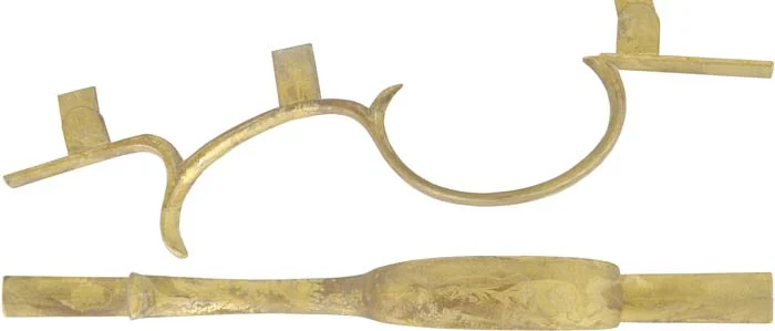 Triggerguard,H. E. Leman Indian Trade rifle,wax cast brass