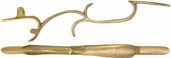 Triggerguard, Half-Stock Plains Rifle, sand cast brass