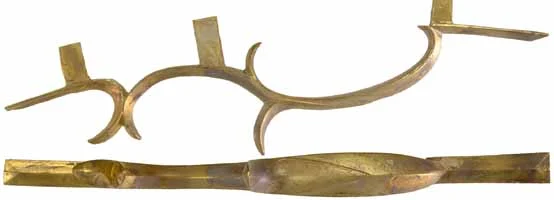 Triggerguard, Late Ohio Style, wax cast brass