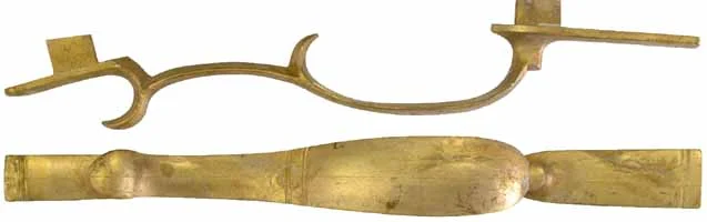 Triggerguard, A. Verner Style, wax cast brass