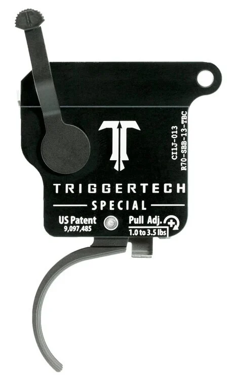 TriggerTech Special with Bolt Release Remington 700 Single-Stage Traditional Curved 1.00-3.50 lbs, Black