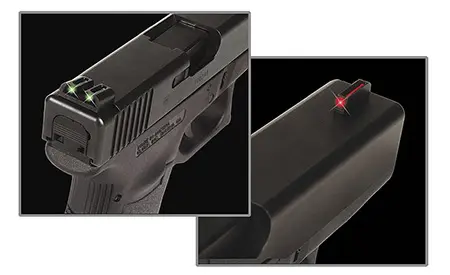 TruGlo TG131K Fiber-OpticBlack | Red Fiber Optic Front Sight Green Fiber Optic Rear Sight