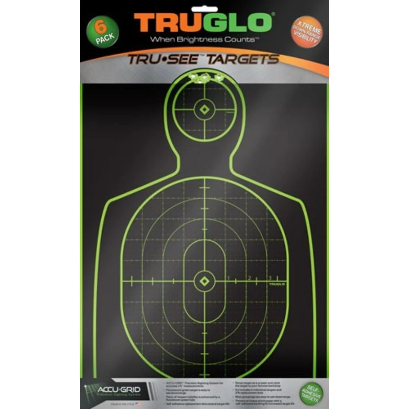 Truglo Tru-see Reactive Target – Handgunner 12 X 18 6-pack