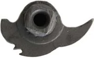 tumbler, wax cast steel, tempered, tapped 6-40