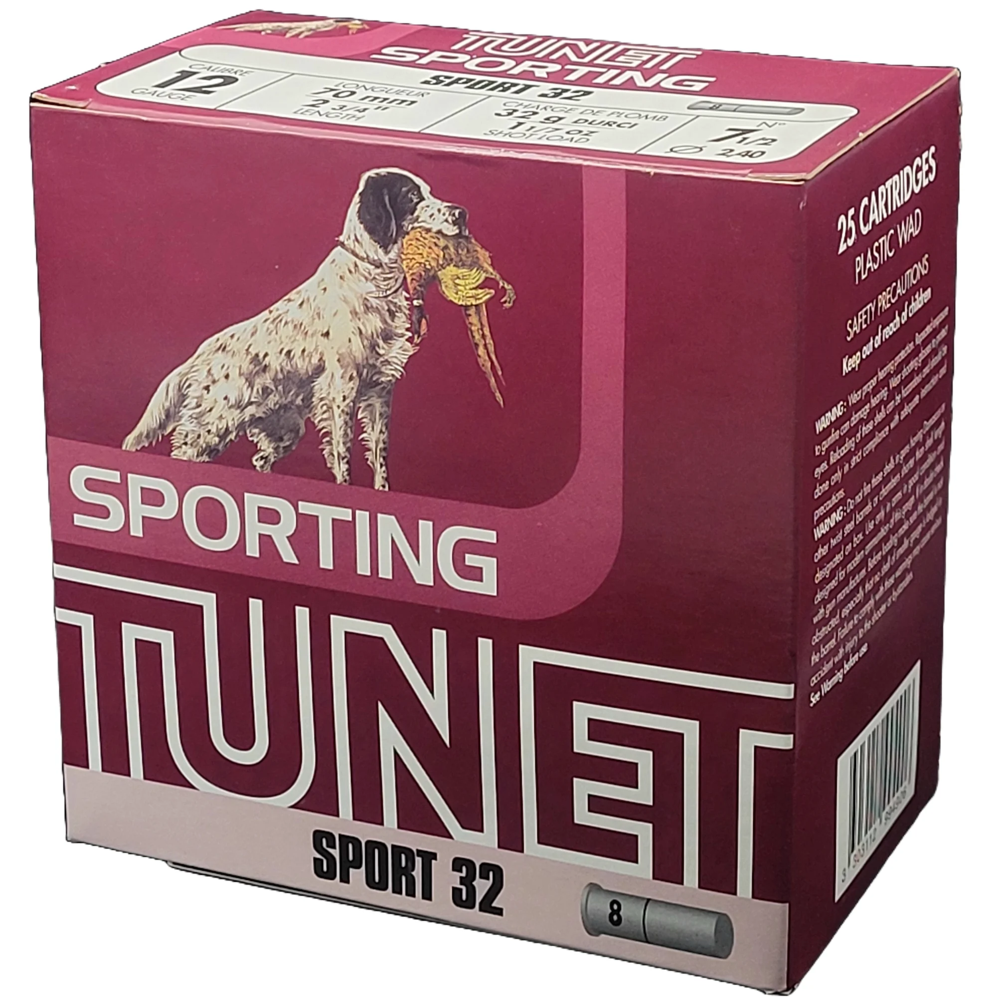 Tunet Sport 32 BJ 12ga 2-3/4" 1-1/8oz Shotshells (250/case)