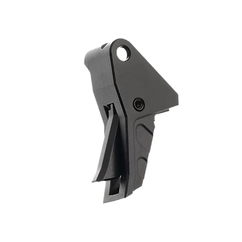 Tyrant CNC I.T.T.S. Trigger Shoe, Fits Springfield Echelon, Matte Finish, Black with Black Safety Blade