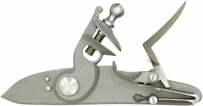 U. S. Common, flint rifle lock, by R.E. Davis