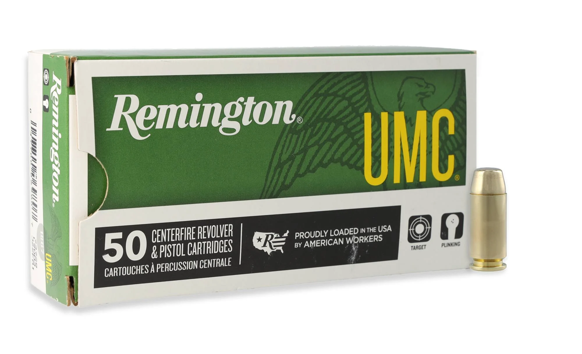 UMC Handgun, 40 S&W, 165 Grain, Full Metal Jacket, 1150 fps