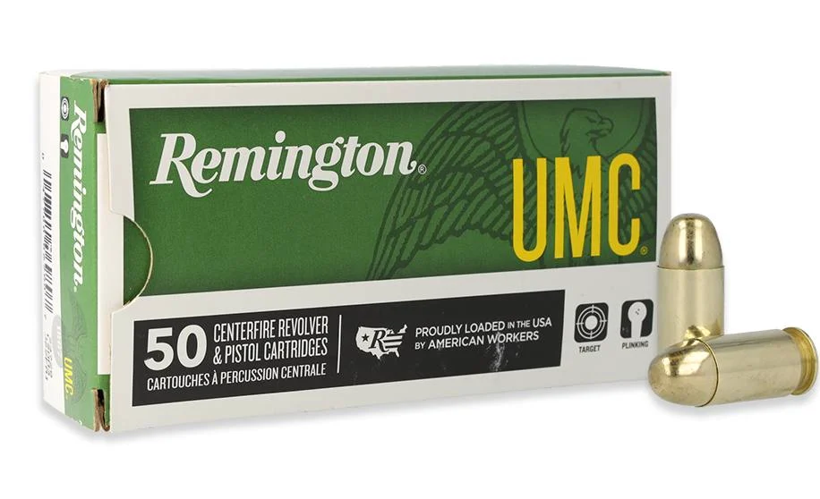 UMC Handgun, 45 Auto, 185 Grain, Full Metal Jacket, 1015 fps