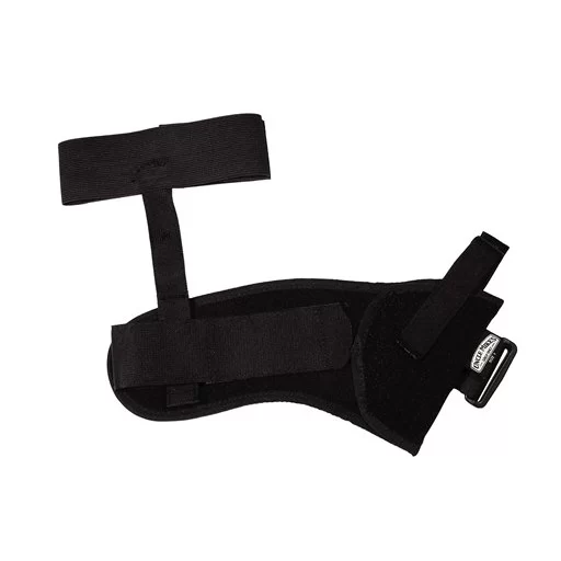 Uncle Mike’s Ankle Holster, Black Cordura Right Hand, Fits 3″ – 4″ Barrel Medium & Large Autos