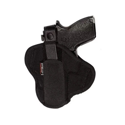 Uncle Mike’s Black Cordura Super Belt Slide Holster, Ambidextrous Fits: 3-3/4″ – 4-1/2″ Barrel Large Autos