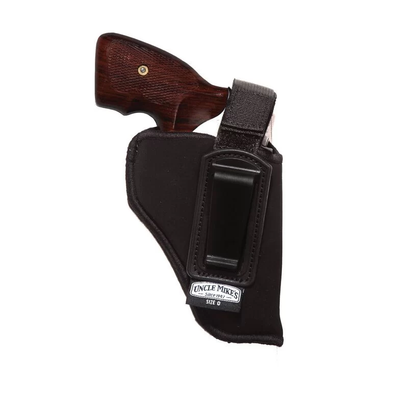 Uncle Mike’s Inside-the-Pant Holster with Retention Fits: 2″ – 3″ Barrel Small Revolver, Right Hand