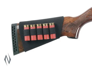 UNCLE MIKES BUTTSTOCK SHELL HOLDER SHOTGUN NEOPRENE 5 RND