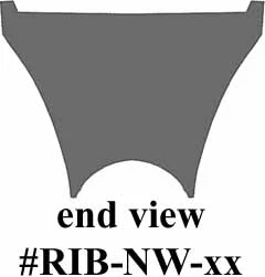 Under Rib,milled steel, 24", for13/16" octagon barrel