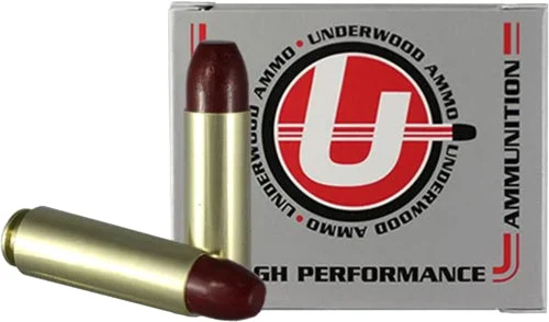 Underwood Ammo 753 Flat Nose Gas Check Black Cherry Coated Hard Cast380 Grain .50 Beowulf