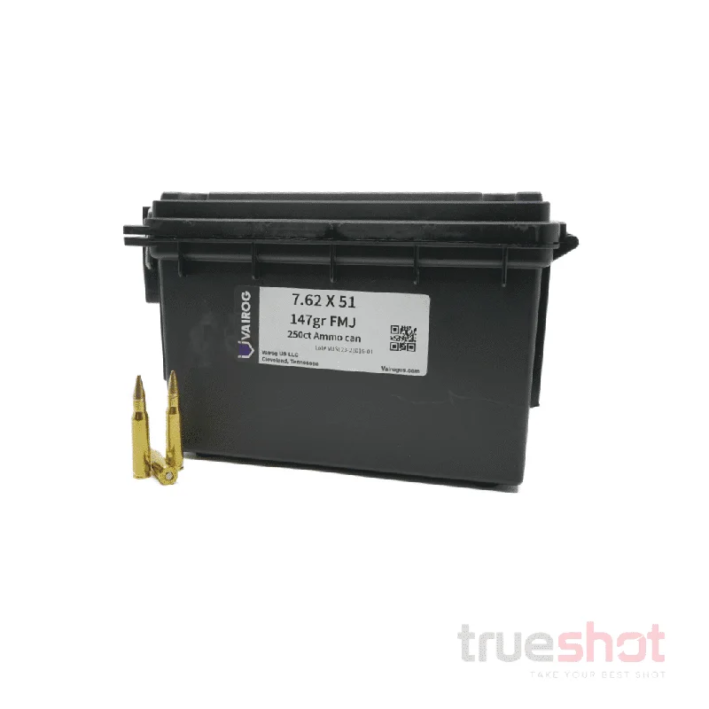 Vairog – 7.62×51 – 147 Grain – FMJ – Ammo Can | North American Shooting Supply