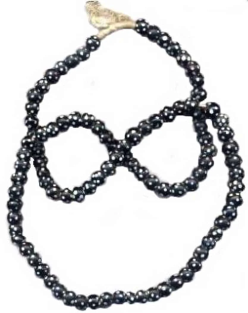 Venetian Thousand Eye Trade Beads – Black and White