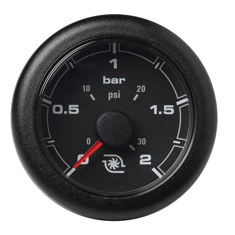 Veratron 52MM (2-1/16) OceanLink Boost Pressure Gauge – 2 Bar/30 PSI – Black DialBezel [A2C1066140001]