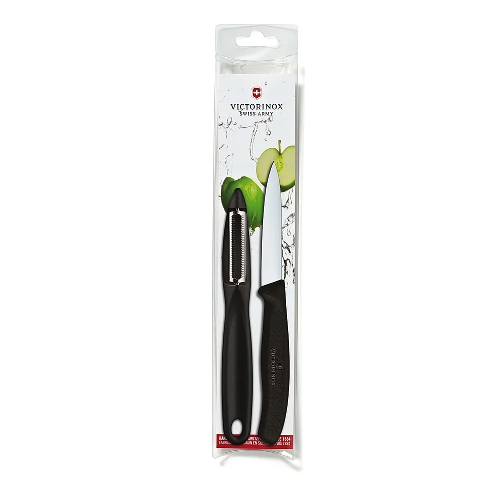 Victorinox Classic Serrated Peeler and 3.25″ Paring Knife Set