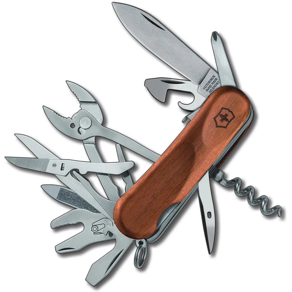 Victorinox Evolution Wood S557 Lockblade Swiss Army Knife