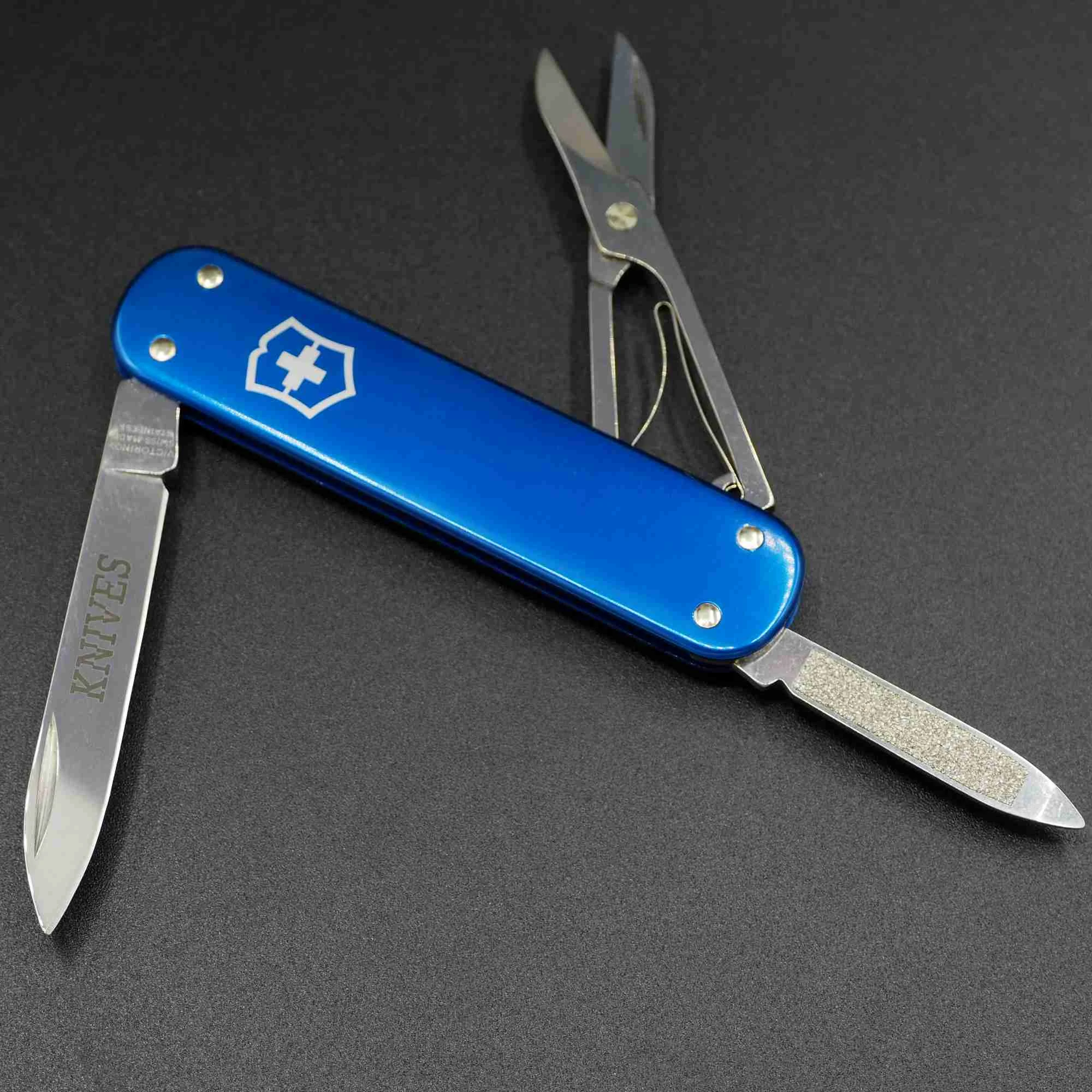 Victorinox Money Clip 74mm Alox Edition KNIVES Blue