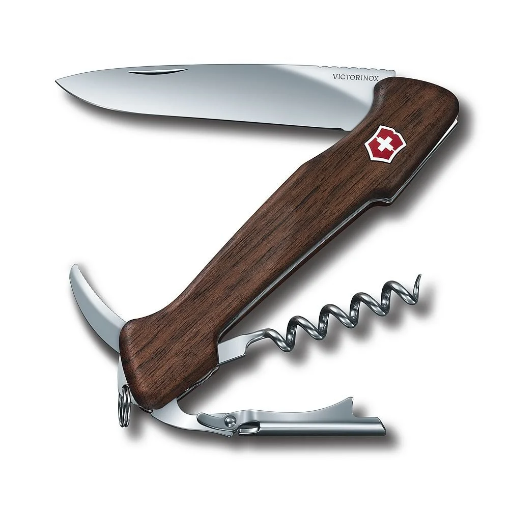 Victorinox Walnut Wine Master with Leather Pouch