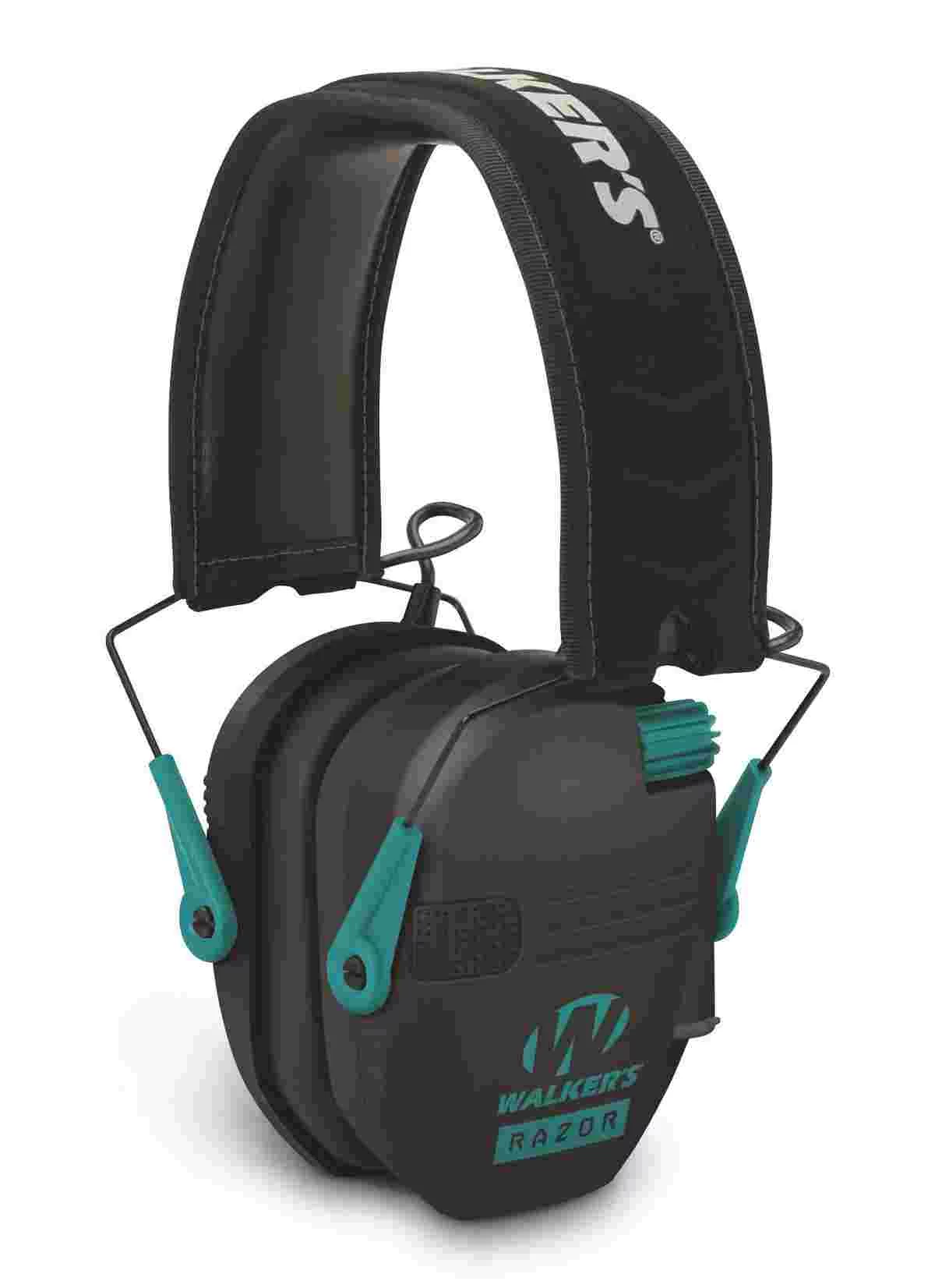 Walker’s Razor Series Slim Shooter Folding Electronic Muff – Teal